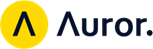 Auror logo with yellow circle and A